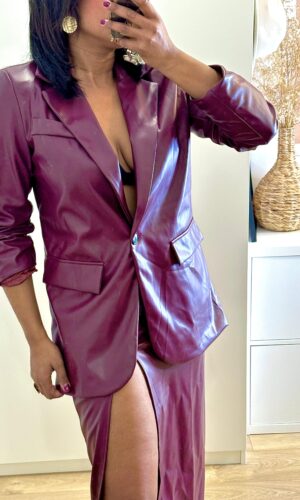 Blazer polipiel Granate