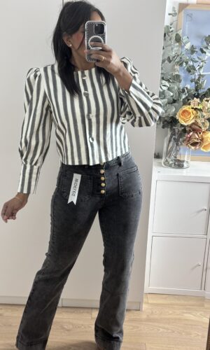 Chaqueta Rayas Choco