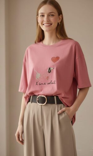 Camiseta Lorea Rosa