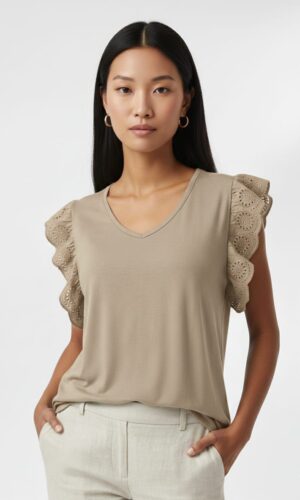 Camiseta Eva Beige