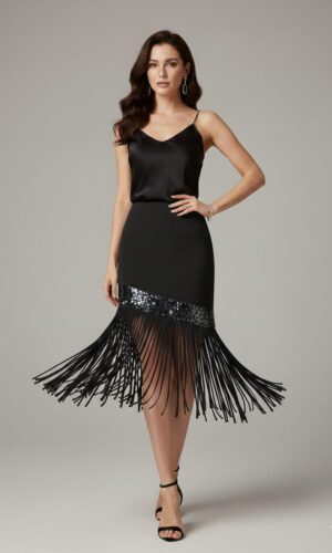 Falda Estefanía Negra