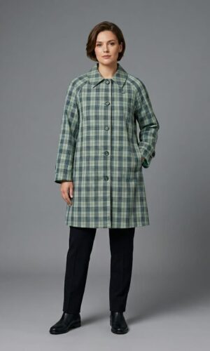 Trench Nely Verde agua marina