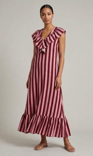 Vestido Laia granate