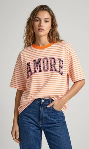 Camiseta Amore rosa