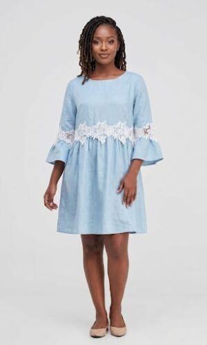 Vestido Rosaura azul