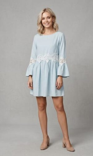 Vestido Rosaura cielo