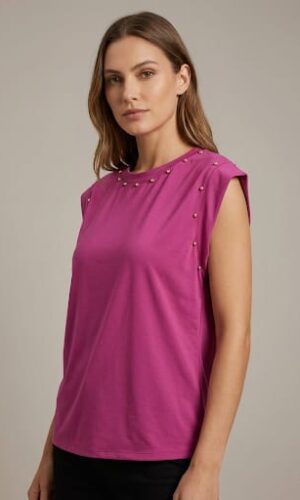 Camiseta Rosie buganvilla