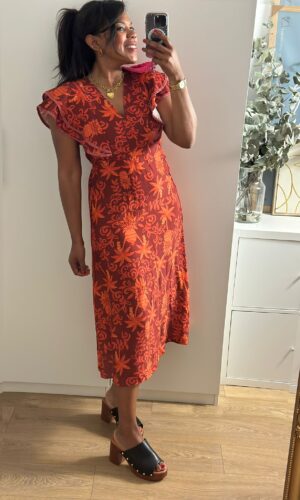 Vestido Camila naranja